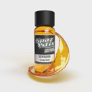 Spaz Stix Candy Gold Airbrush Ready Paint, 2oz Bottle (SZX15200)