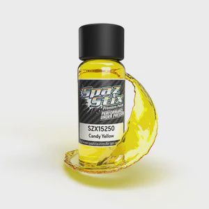 Spaz Stix Candy Yellow Airbrush Ready Paint, 2oz Bottle (SZX15250)