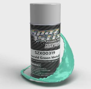 Spaz Stix Paint Emerald Green Metallic Aerosol Paint, 3.5oz Can (SZX00319)