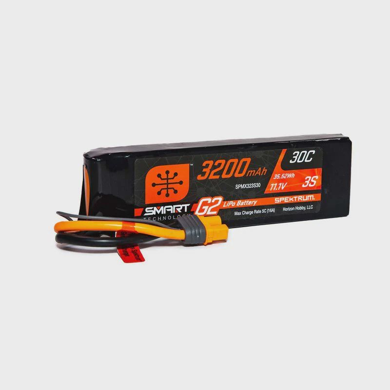 Spektrum RC 3S Smart G2 LiPo 30C Battery Pack (11.1V/3200mAh) w/IC3 Connector (SPMX323S30)