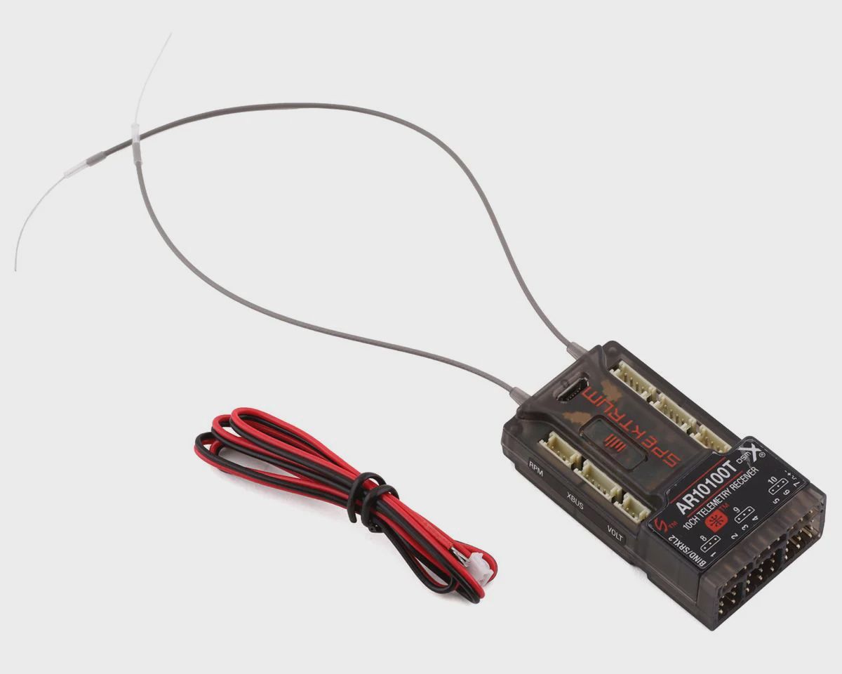 Spektrum RC AR10100T 10-Channel DSMX Telemetry Receiver (SPMAR10100T)