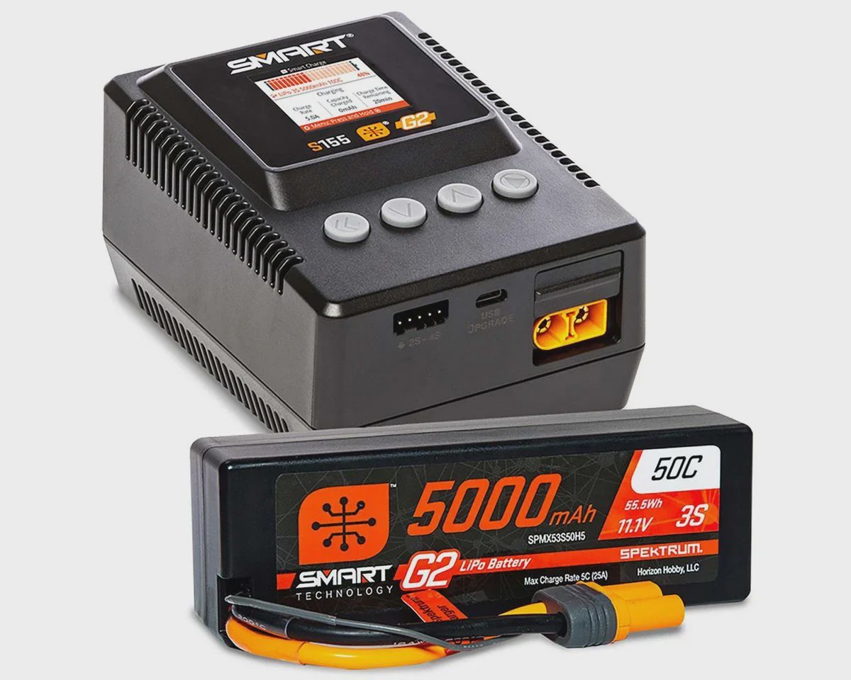 Spektrum RC Smart G2 PowerStage 3S Bundle w/3S Smart LiPo Battery (5000mAh) (SPMXPSS300)
