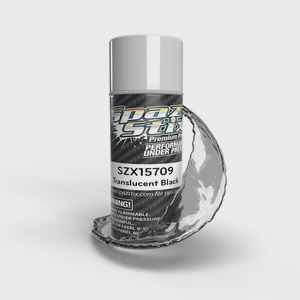 Spaz Stix Translucent Black Aerosol Paint, for Window Tint/Drop Shadows, 3.5oz Can (SZX15709)