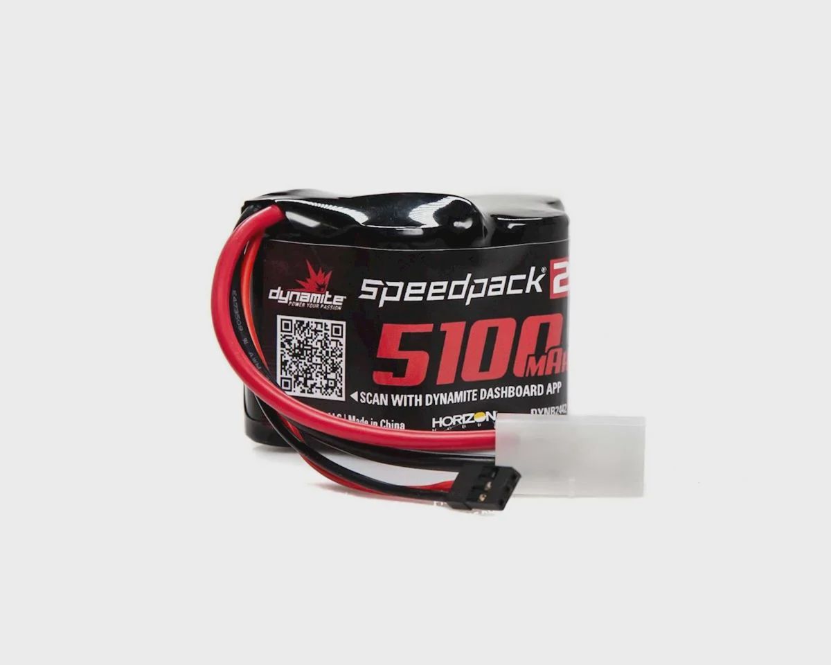 Speedpack2 6V 5100mAh 5C NiMH, Hump Receiver Pack, BAJA 5B (DYNB2442)