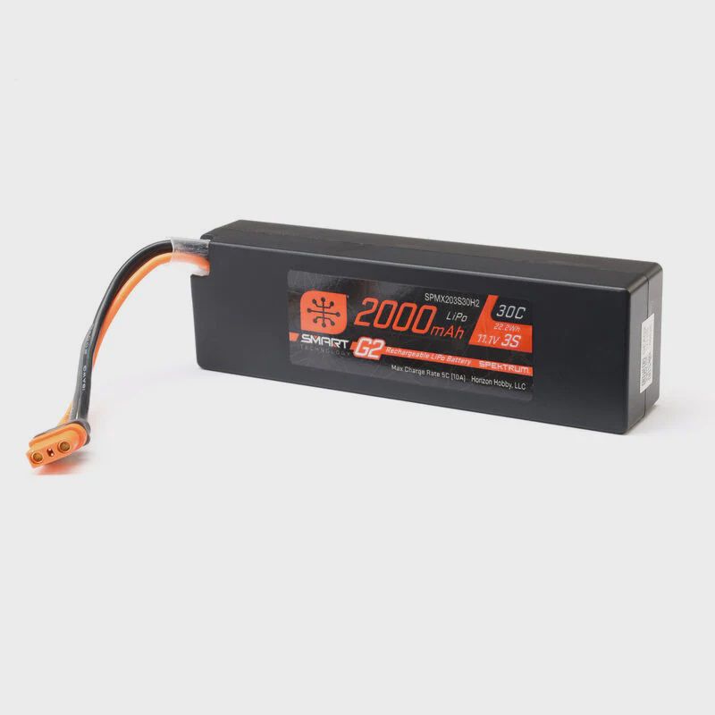 Spektrum RC 3S Smart G2 30C LiPo Battery Pack (11.1V/2000mAh) w/IC2 Connector (SPMX203S30H2)