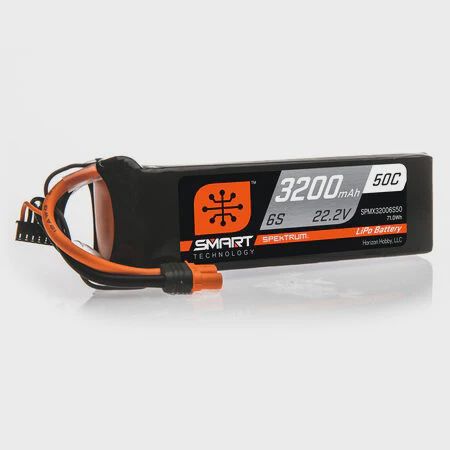 Spektrum RC 6S Smart 50C LiPo Battery Pack w/IC5 Connector (22.2V/3200mAh) (SPMX32006S50)