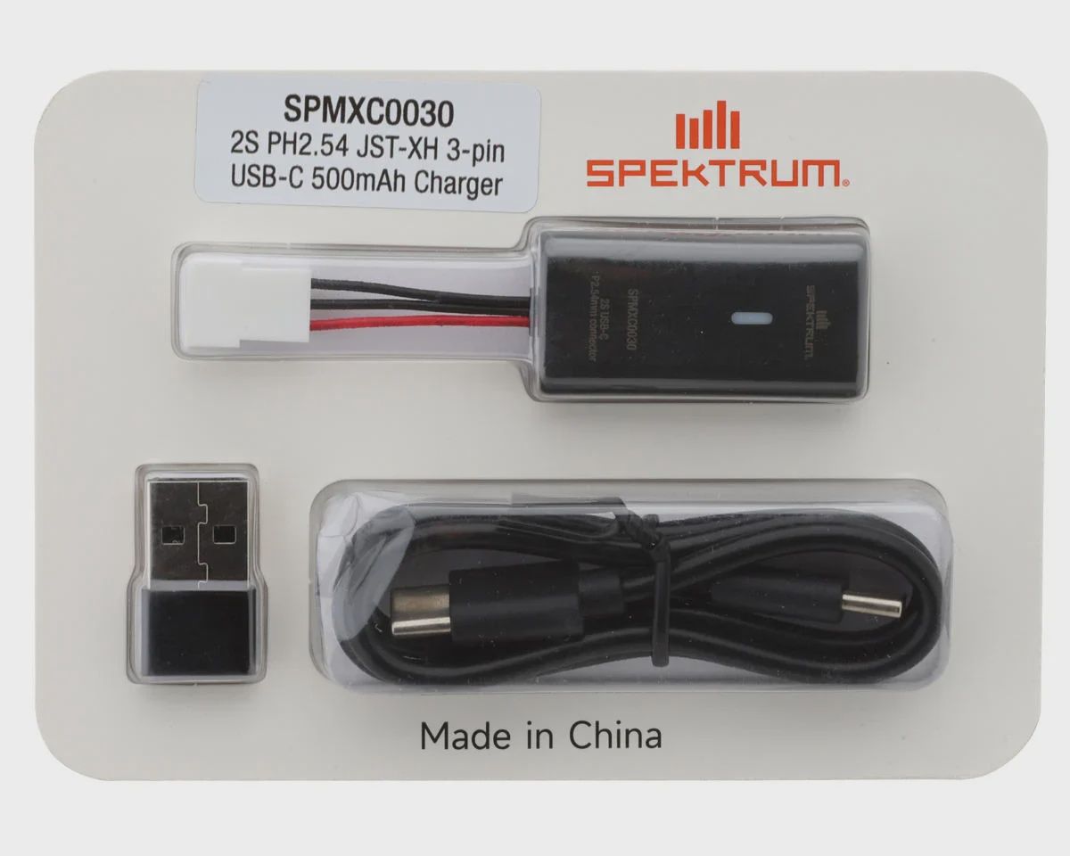 Spektrum RC Micro-B USB-C Battery Charger Set (SPMXC0030)