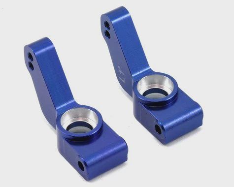 ST Racing Concepts Aluminum 1° Toe-In Rear Hub Carriers (Blue) (STRT3652T1B)