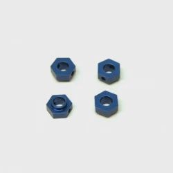 ST Racing Concepts CNC Machined Aluminum Hex Adapters (4 pcs) TRX-4 (Blue) (ST8269B)
