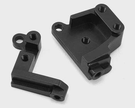 ST Racing Concepts SCX10 II Aluminum Servo Mount Brackets (Black) (STA31387BK)