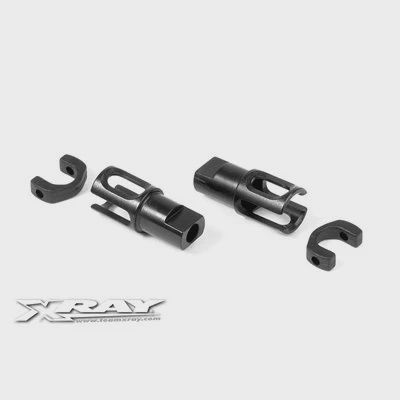 STEEL SOLID AXLE DRIVESHAFT ADAPTERS - HUDY SPRING STEEL™ (2) (305137)