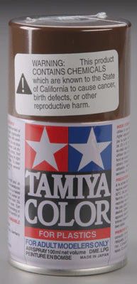 Tamiya Spray Lacquer TS-1 Red Brown 3 oz (TAM85001)