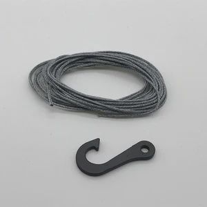 Synthetic Winch Line w/ Steel Hook (SEHREEFS45)