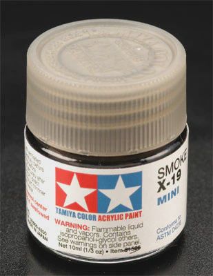 Tamiya Acrylic Mini X-19 Smoke 1/3 oz (TAM81519)