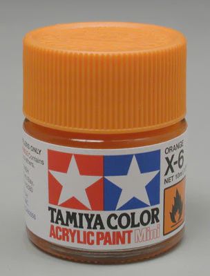 Tamiya Acrylic Mini X-6 Orange 1/3 oz (TAM81506)