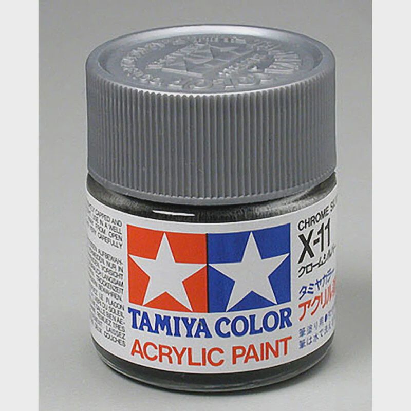 Tamiya Acrylic X11 Gloss,Chrome Silver (TAM81011)