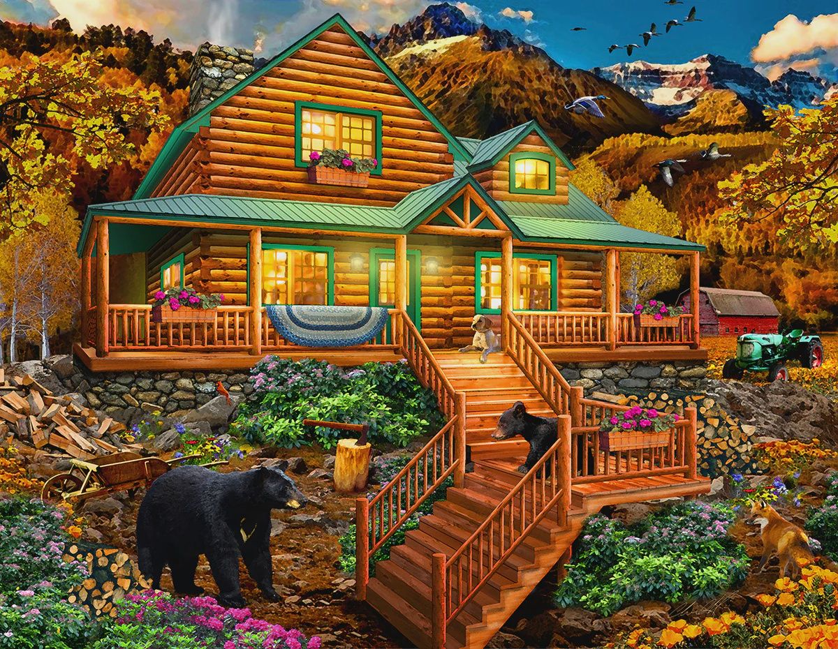 SunsOut Mountain Cabin Visitors (SUN46008)