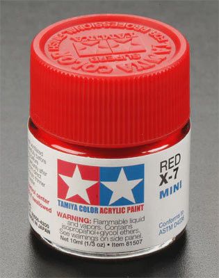 Tamiya Acrylic Mini X-7 Red 1/3 oz (TAM81507)