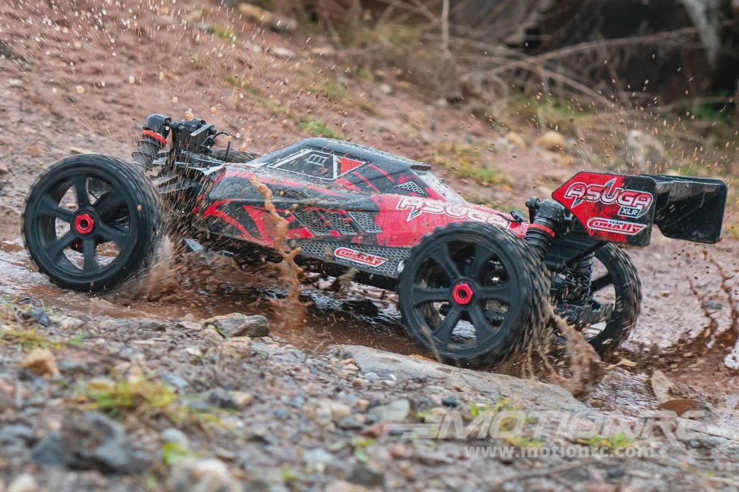 Team Corally Asuga XLR Red Large Scale 4WD Monster Buggy - RTR (COR00288-R)
