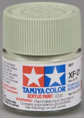 Tamiya Acrylic Mini XF-21 Sky 1/3 oz (TAM81721)