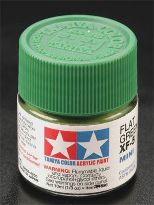 Tamiya Acrylic Mini XF-5 Flat Green 1/3 oz (TAM81705)