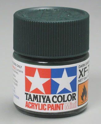 Tamiya Acrylic Mini XF-70 Dark Green 1/3 oz (TAM81770)
