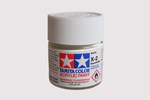 Tamiya Acrylic X-2 White Paint, 23ml Bottle (TAM81002)