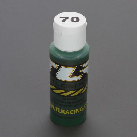 TEAM LOSI RACING Silicone Shock Oil, 70 Wt, 2 Oz (TLR74015)