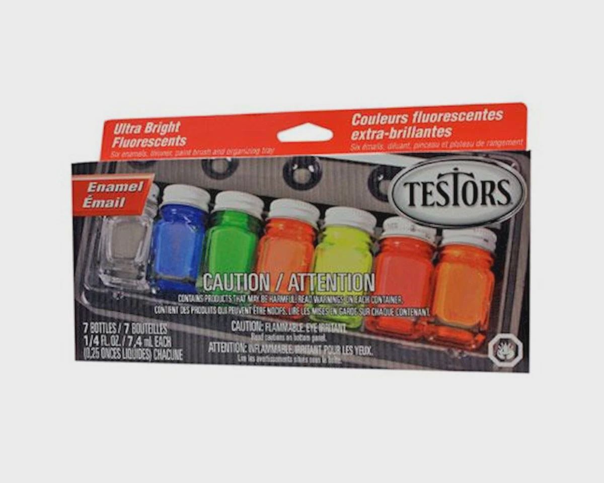 Testors Flourescent Paint Kit (6 Colors) (TES9132)