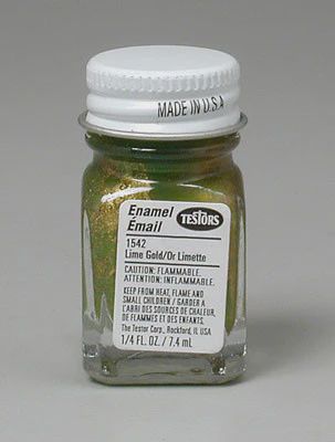 Testors Gold Metal Flake 1/4 oz (TES1542T)