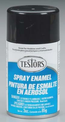 Testors Spray Black 3 oz (TES1247T)