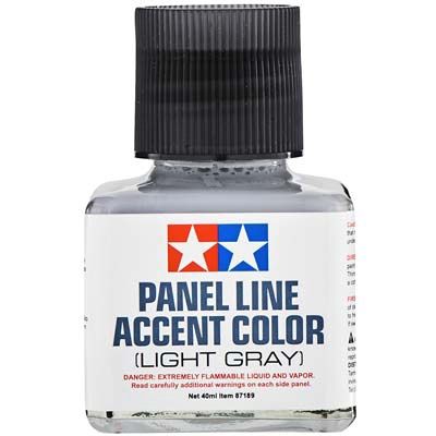 Tamiya Panel Line Accent Color Light Gray (TAM87189)