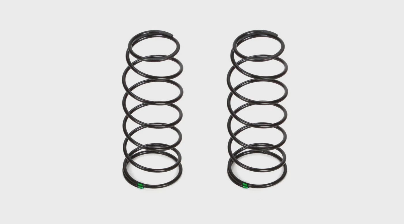 Team Losi Racing 16mm Front Shock Spring, 4.8 Rate, Green (2): 8B 3.0 (TLR243016)