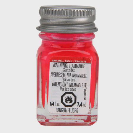 Testors Enamel 1/4oz, Pink Fluorescent (TES1178TT)