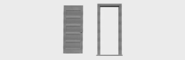 TICHY 5 Panel Door &amp; Frame -- 30 x 8 (TIC2021)