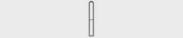 TICHY NARROW ROUND TOP WINDOW (TIC8073)