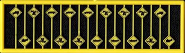 Tichy WARNING SIGNS FIREHOUSE &amp; LOW VEHICLE N SCALE (TIC2685)
