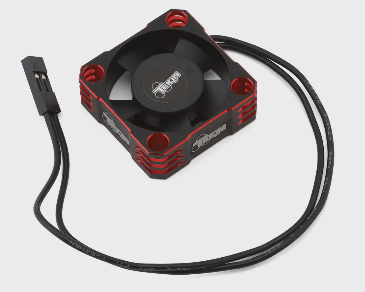 Tekin 30x30x10 Hiflow Aluminum Cooling Fan (Black/Red) (TEKTT