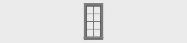 TICHY 4/4 DOUBLE HUNG WINDOW (TIC2047)