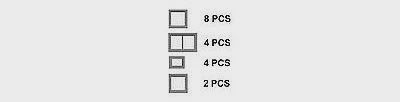 Tichy Assorted Work Car Windows 18 Pieces (TIC2526)