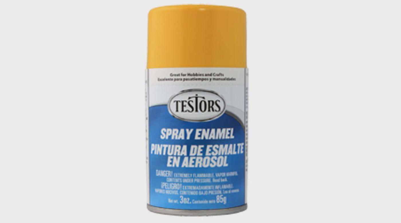 Testors Spray 3 oz Yellow (TES1214T)
