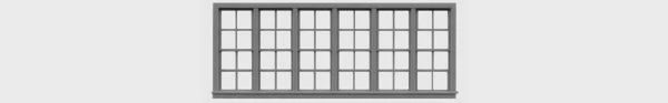 Tichy 4/4 DBL HUNG SIX UNIT WINDOW (TIC8065)