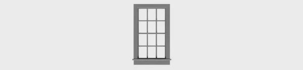 TICHY 6/6 DOUBLE HUNG WINDOW (TIC2048)