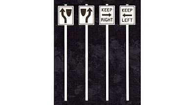 TICHY Keep Left&amp;Right Signs (8) (TIC2067)