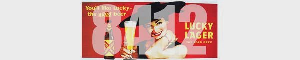 TICHY LUCKY LAGER BEER BILLBOARD (TIC8412)