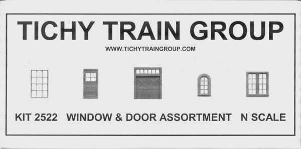 TICHY WINDOW &amp; DOOR ASSORTMENT N SCALE (TIC2522)