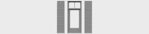 Tichy HO DOOR WITH IRON SHUTTERS (TIC8112)