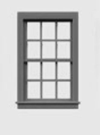 Tichy HO 6/6 DOUBLE HUNG WINDOW - (TIC8028)