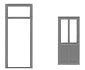 TICHY 2 LITE DOOR &amp; SEPARATE FRAME (TIC2524)