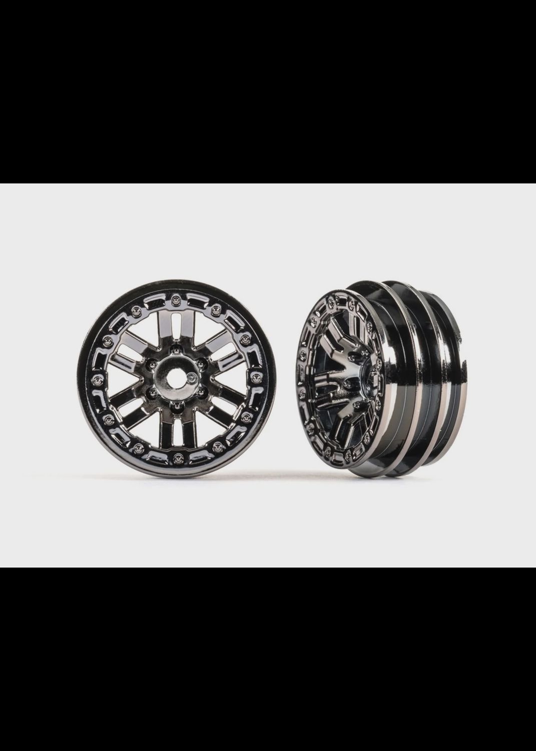 Traxxas 1.0" Rims (Black Chrome) (2) (TRX-4M) (TRA9768BLKCR)